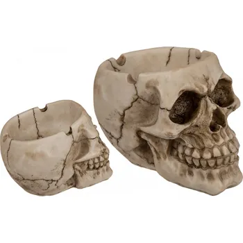 Karnevalový doplněk Out of The blue - Popelník ve tvaru lebky