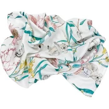 Dětská deka Mimilove Mušelínová plenka 75x75 cm Australian Summer Pink