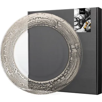 Eisch GOLDLEAF Podnos 32 cm platinový