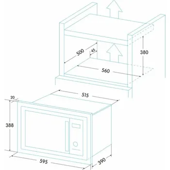 Mikrovlnná trouba Edesa EMW-2510-IG
