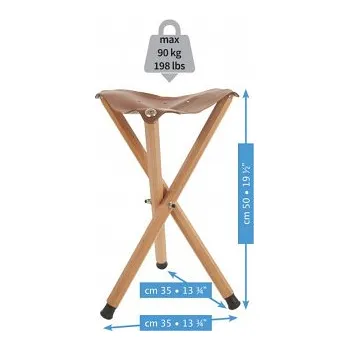 Skládací kožená židle Mabef - M/39 (Skládací kožená židle Mabef - M/39)