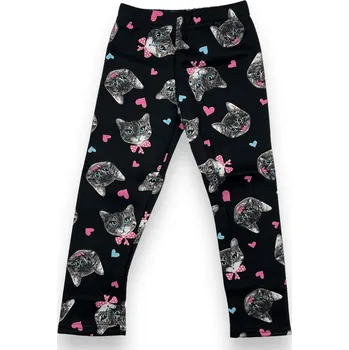 Dívčí legíny W.D Dívčí černé zateplené legíny 03 Barva: Černá, Velikost: 92/98