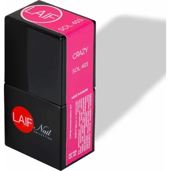 Umělé nehty Laif Gel lak růžový SOL - 403 Crazy 10ml
