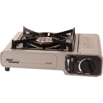 Turistický vařič Alpen Camping plynový vařič BAVARIA - stříbrná