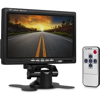 Monitor do auta TFT LCD monitor 7" pro couvací kameru černý