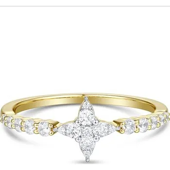 Prsten Zlatý prsten AURINO se zirkony R27267FCZZ4Y-58