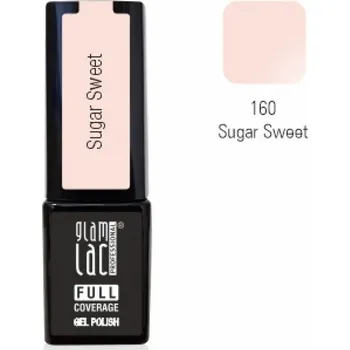 Umělé nehty GlamLac Gel lak růžový - 160 Sugar Sweet 6 ml