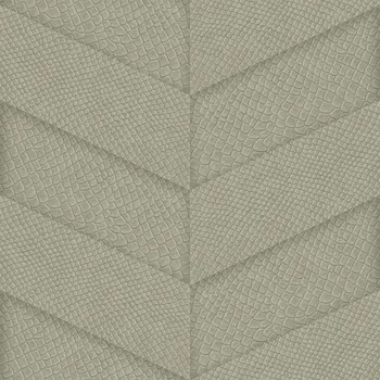 Tapeta Origin Šedobéžová vliesová tapeta, parketový vzor kůže 347790, Luxury Skins, Origin, velikost 0,53 x 10,05 m