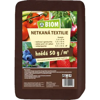 Mulčovací textilie Netkaná textílie hnědá 3,2 x 10 m, 50 g/m2