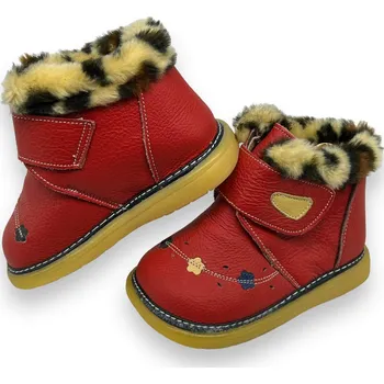 Dívčí zimní obuv Koka Dívčí červené zimní boty 01 Barva: Červená, Velikost: 24