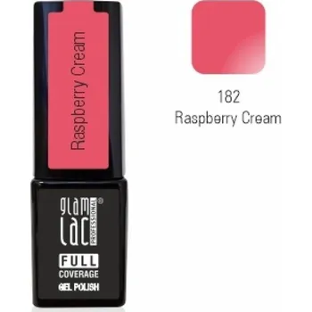 Umělé nehty GlamLac Gel lak růžový - 182 Raspberry Cream 6 ml