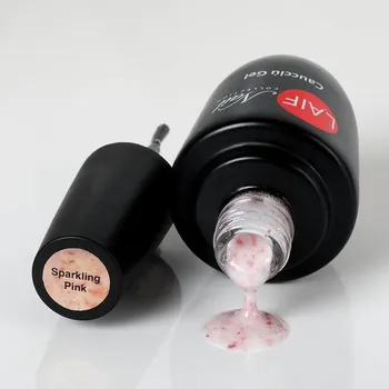 Umělé nehty Laif Kaučukový Sparkling Pink UV/LED Gel 15ml