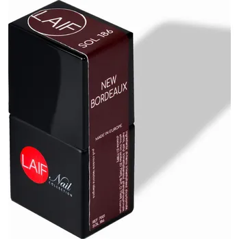 Umělé nehty Laif Gel lak vínový SOL - 186 New Bordeaux 10 ml