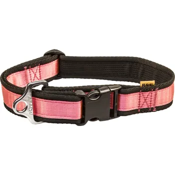 Obojek pro psa BAFPET Popruhové obojky JEDNOBAREVNÉ Barva: Růžová, Rozměr: 40mm x 43-74cm 18104J
