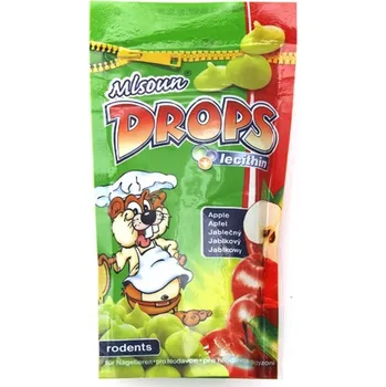 Krmivo pro hlodavce Mlsoun drops jablečný 75 g