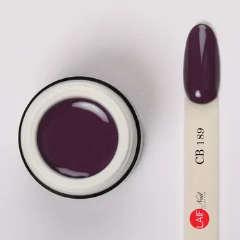 Umělé nehty Laif Barevný UV/LED gel vínový CB 189 Marsala 6ml