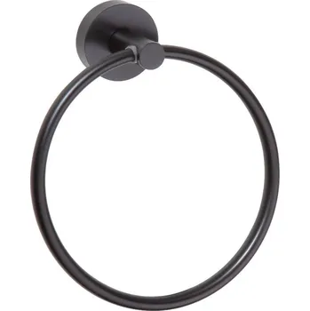 X-ROUND BLACK držák ručníků kruh, černá XR411B