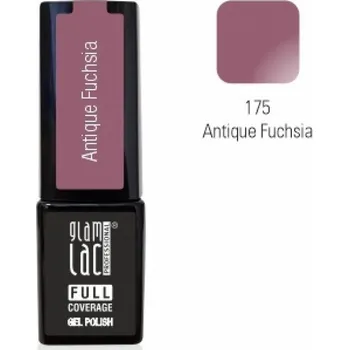 Umělé nehty GlamLac Gel lak fialový - 175 Antique Fuchsia 6 ml