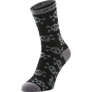 Pánské termo ponožky Ponožky M-Tac Lightweight Mk.3 Pirate Skull - černé, 39-42
