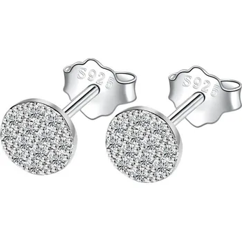 Náušnice NUBIS® Stříbrné náušnice se zirkony - NB-3730