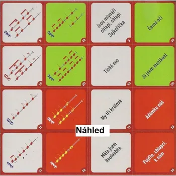 Karetní hra Editio KAREZ Pexeso Rytmus podle písničky 2