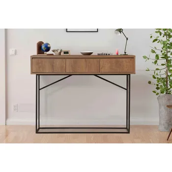 Toaletní stolek Designová konzole Raivis 120 cm vzor ořech