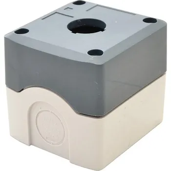 tlačítko Tracon NYGD-1GR Krabicová sestava k tlačítkům šedá, 1 d=22,5, IP65, 2×PG-13,5 (Tracon NYGD-1GR)