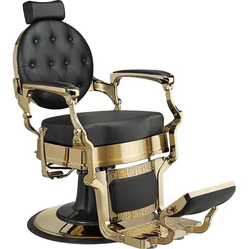 Kadeřnické křeslo BUZZ GOLD - černá