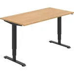 HOBIS výškově stavitelný stůl MOTION RUN MSR 3 1600 VZORNÍK BAREV DESKY: BÍLÁ, BARVA PODNOŽÍ: ČERNÁ