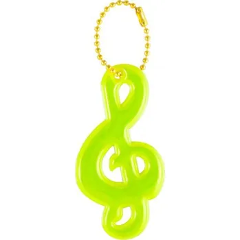 Šperk Houslový klíč - zelenožlutý přívěšek