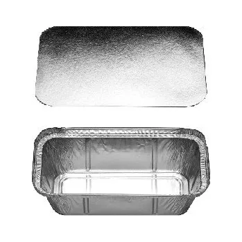 Jednorázové nádobí Miska hranatá ALU 690 ml včetně víčka [5 ks]