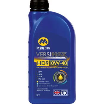 Motorový olej Morris Versimax HD9 10W-40 , plně syntetický nízkoemisní dieselový olej , 1 l (Morris Lubricants)