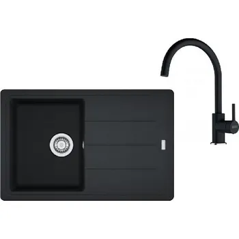 Granitový dřez Franke Sety - Kuchyňský set G279O, fragranitový dřez BFG 611-78 a baterie FC 6018.071, onyx 114.0700.807