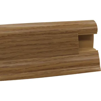 Podlahová lišta Soklová podlahová lišta SLK50 W130 Dub kanadský 2,5 m, koncovka levá, hnědá, Döllken - 1 rok na vrácení + DOPRAVA ZDARMA k Vám i zpět