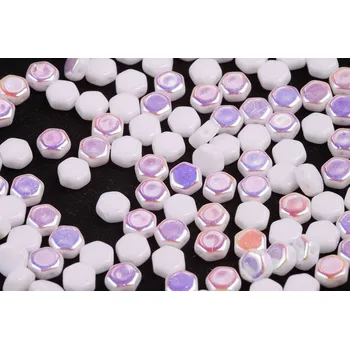 Korálek Dvoudírkový hexagon č. 66