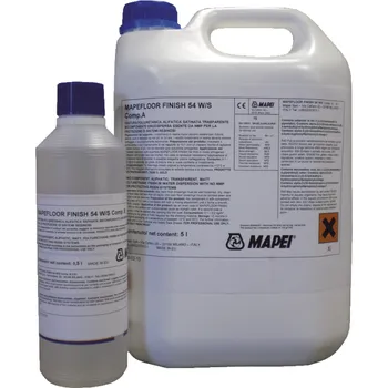 Průmyslové lepidlo MAPEI Dvousložkový saténový alifatický polyuretanový dokončující nátěr ve vodní disperzi, MAPEFLOOR FINISH 54W/S 2x (A+B) MAP-2469211