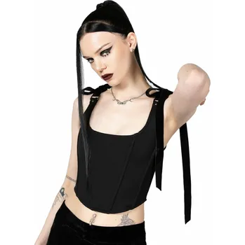 Korzet korzet dámský KILLSTAR - Flora - Black - 3XL