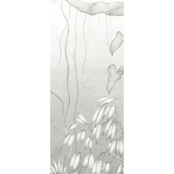 Tapeta Šedá vliesová fototapeta na zeď, Listy, stromy, DG3MOE1011, Wall Designs III, Khroma by Masureel