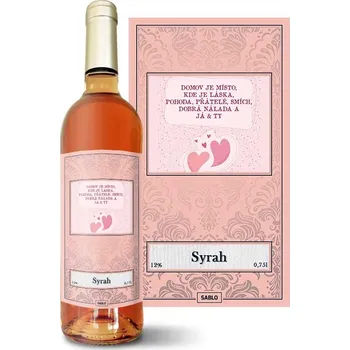 Víno Sablio Růžové víno Domov 3: 0,75 l
