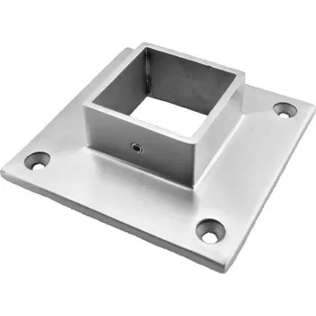 Zábradlí Příruba spodní 95 x 95 mm na jekl 40 x 40 mm, AISI 304