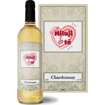 Víno Sablio Bílé víno Miluji tě srdce: 0,75 l