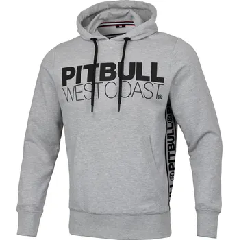 Pánská mikina PitBull West Coast - pánská KP mikina French Terry TNT šedý melír 3XL