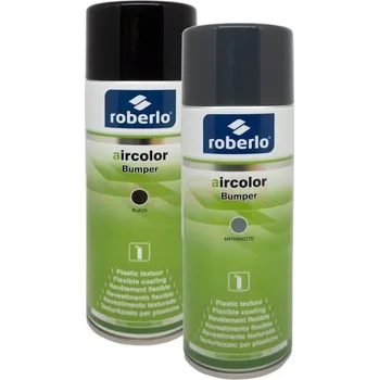 Barva ve spreji Roberlo texturovaná barva na plasty, nárazníky (barva antracit) 400 ml