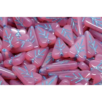 Korálek Lístek ve tvaru srdce č.3524 (16x11mm)