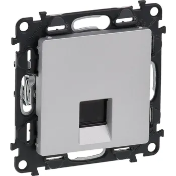 Elektrická zásuvka Legrand VALENA LIFE datová zásuvka 1xRJ45 CAT.6 UTP HLINÍK LCS /753342/