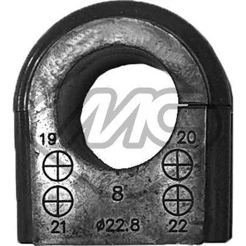 Stabilizátor nápravy Držák, Příčný stabilizátor, , Metalcaucho, 44125