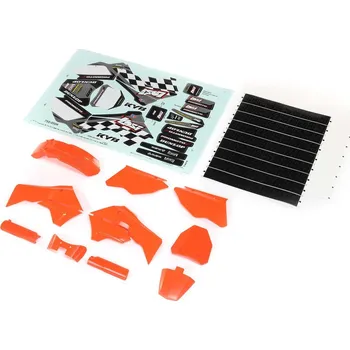 RC vybavení 1:4 Losi Promoto-MX Motorcycle: Kapotáž plastová, oranžová, samolepky