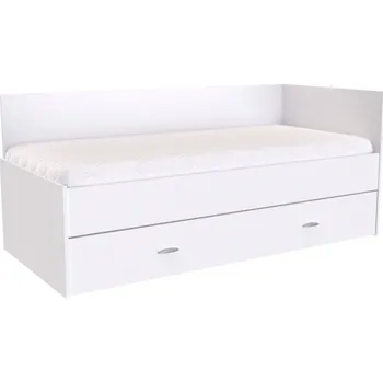 Postel Nábytek Mikulík Zvýšené lůžko DUO s úložným prostorem - 2 zvýšená čela /vč.roštu/ - bílý lesk, antracit, aj.