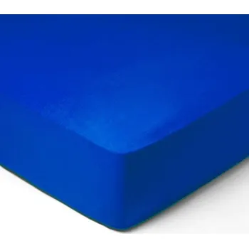 Prostěradlo DekorTextil Jersey napínací prostěradlo tmavě modré ROZMĚR: (š/d/v) 90 x 200 x 20 cm