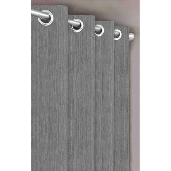 Závěs DekorTextil Dekorační látka nebo závěs Blackout Žihaný - světle šedý ROZMĚR: hotový závěs (v x š): 250 x 138 cm - 1 ks